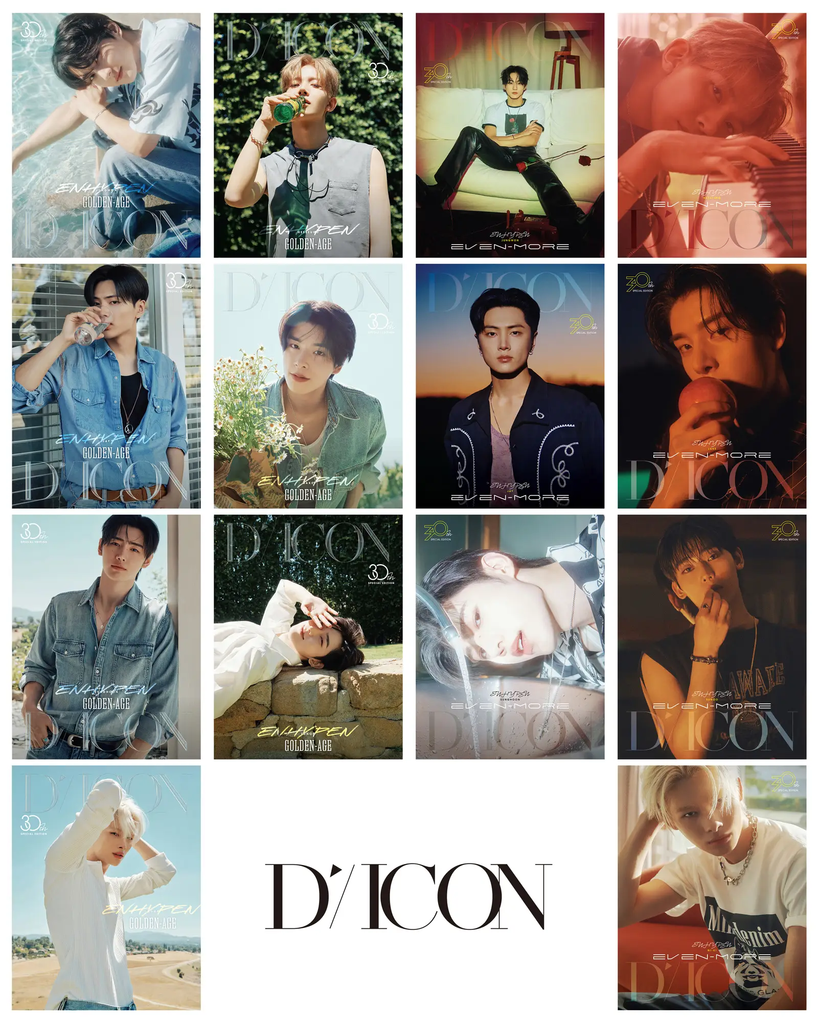 世界初のK-POP総合デパート「D'PARTMENT(ディパートメント)」にて、 「ENHYPEN」が登場する「D'ICON(ディアイコン)」最新作 『D'ICON VOLUME N°30 SPECIAL EDITION ENHYPEN』受注予約開始